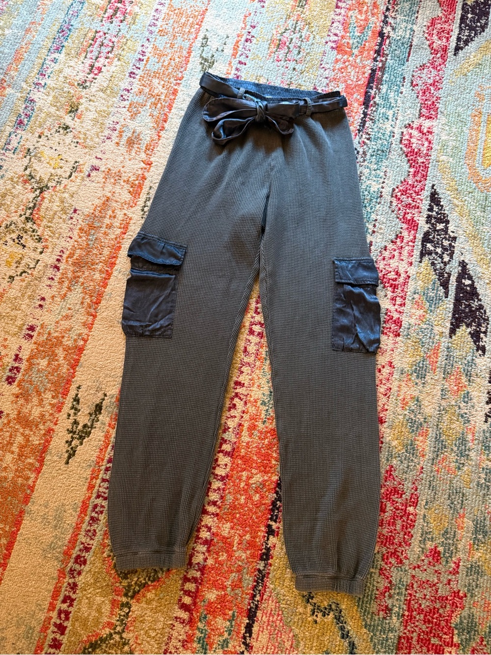 LA Made Waffle Knit Cargo Joggers